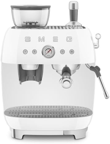 Smeg Retro Semi-Automatic Espresso Machine, EGF03PBUS, Pastel Blue