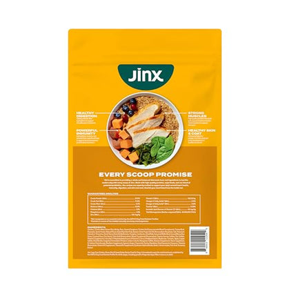 Jinx Premium Dry Dog Food, Real Salmon, Brown Rice & Sweet Potato Kibble with Superfoods & Probiotics, No Fillers, for All Lifestages, 11.5lb