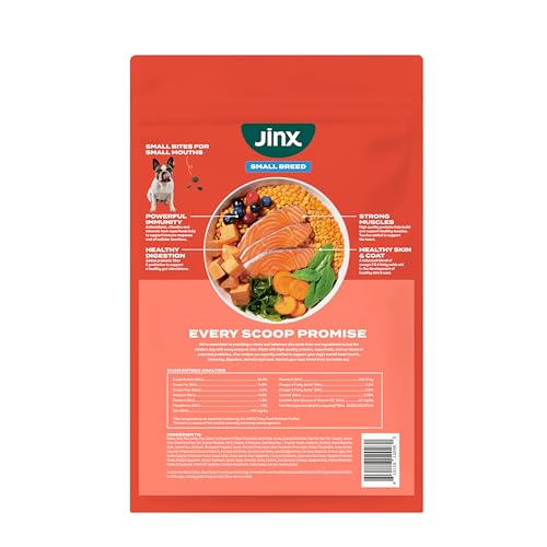 Jinx Premium Dry Dog Food, Real Salmon, Brown Rice & Sweet Potato Kibble with Superfoods & Probiotics, No Fillers, for All Lifestages, 11.5lb