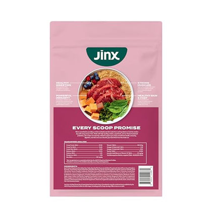 Jinx Premium Dry Dog Food, Real Salmon, Brown Rice & Sweet Potato Kibble with Superfoods & Probiotics, No Fillers, for All Lifestages, 11.5lb