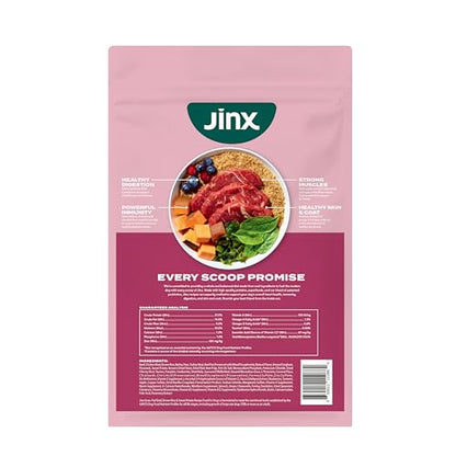 Jinx Premium Dry Dog Food, Real Salmon, Brown Rice & Sweet Potato Kibble with Superfoods & Probiotics, No Fillers, for All Lifestages, 11.5lb