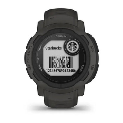 Garmin 010-02626-10 Instinct 2, Rugged Outdoor Watch with GPS, Built for All Elements, Multi-GNSS Support, Tracback Routing and More, graphite