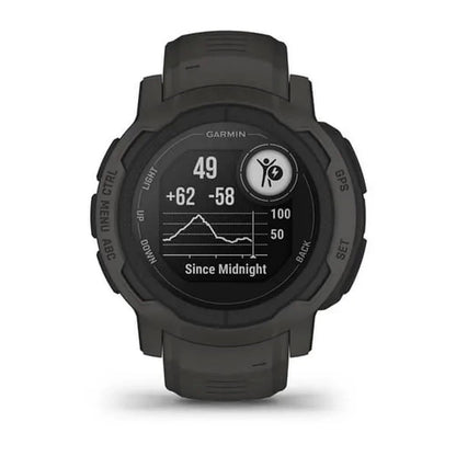 Garmin 010-02626-10 Instinct 2, Rugged Outdoor Watch with GPS, Built for All Elements, Multi-GNSS Support, Tracback Routing and More, graphite