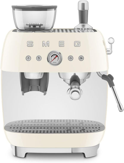 Smeg Retro Semi-Automatic Espresso Machine, EGF03PBUS, Pastel Blue