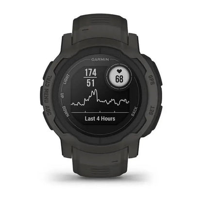 Garmin 010-02626-10 Instinct 2, Rugged Outdoor Watch with GPS, Built for All Elements, Multi-GNSS Support, Tracback Routing and More, graphite