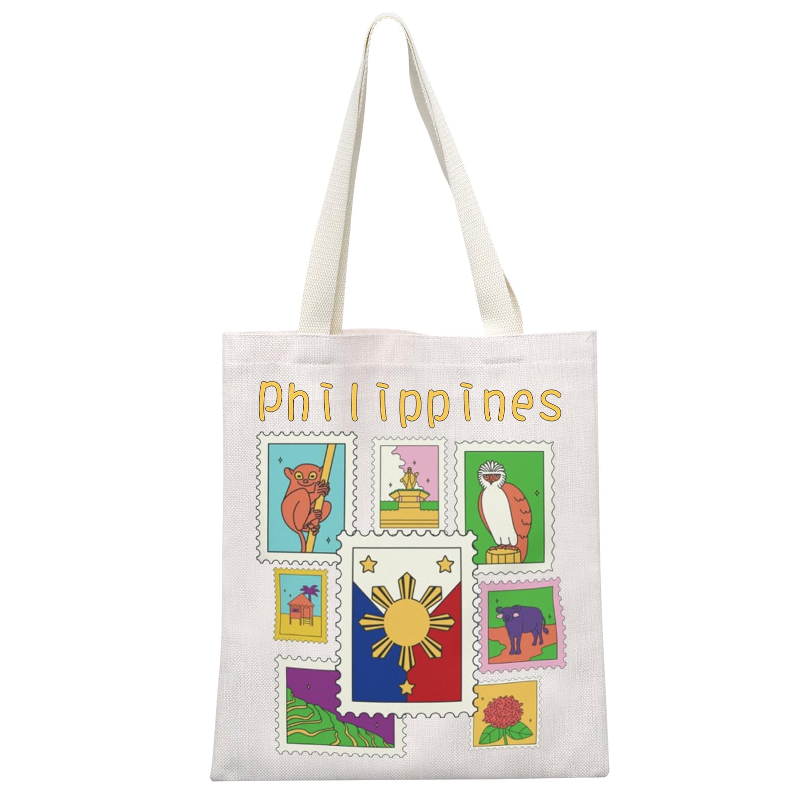 MEIKIUP Filipino Tote Bag - Philippines Sun & Star Collection Shoulder Bag