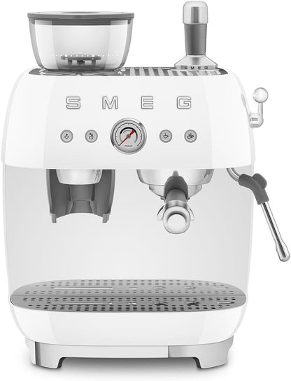 Smeg Retro Semi-Automatic Espresso Machine, EGF03PBUS, Pastel Blue