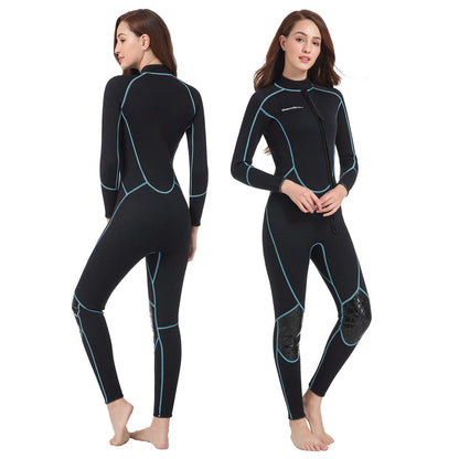 Seaskin Mens 3mm Shorty Wetsuit Womens, Full Body Diving Suit Front Zip Wetsuit for Diving Snorkeling Surfing Swimming