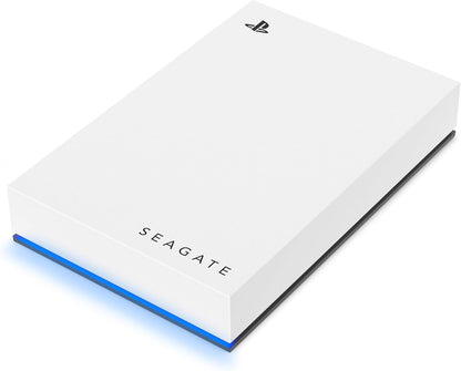 希捷游戏硬盘，适用于 PS5 5TB 外置硬盘 - USB 3.0，官方授权，蓝色 LED (STLV5000100)