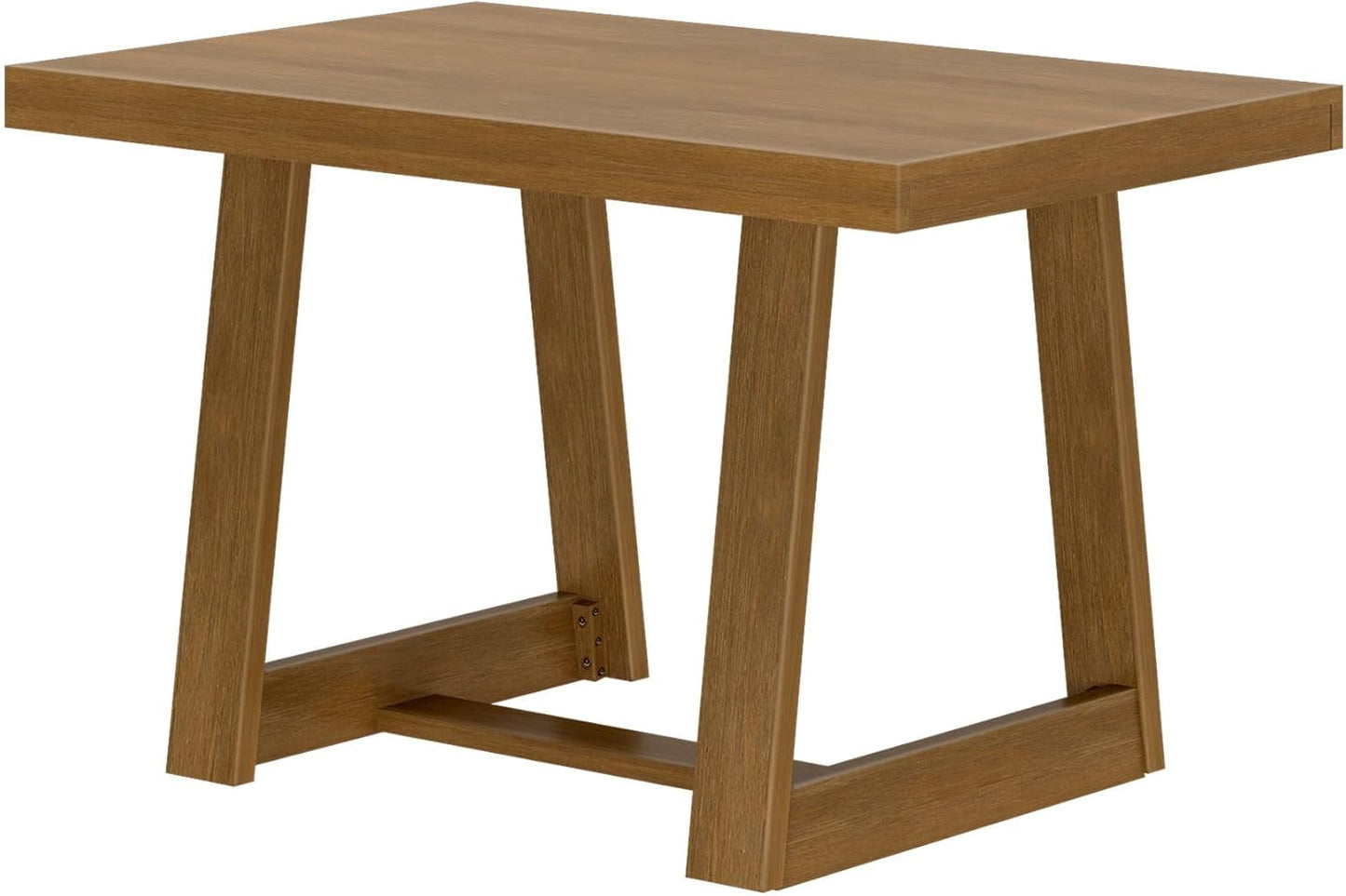 Mesa de comedor rústica de 72 pulgadas con estructura de madera maciza, mesa de comedor rectangular grande de madera para comedor, oficina en casa, muebles de sala de estar, fácil montaje, cepillo de alambre negro