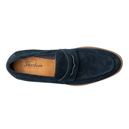 Florsheim Men's, Rucci MOX Toe Penny Loafer Navy Suede