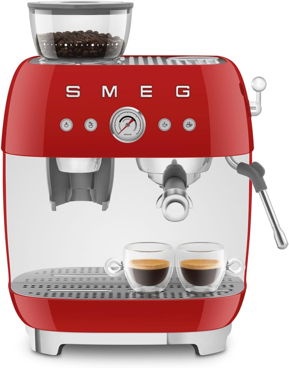 Smeg Retro 半自动浓缩咖啡机，EGF03PBUS，淡蓝色