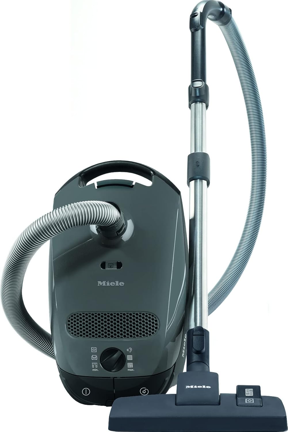 Aspiradora de bote con bolsa Miele Classic C1 Pure Suction, gris grafito, portátil, para uso doméstico