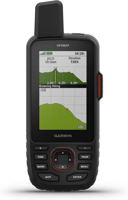 Garmin GPSMAP 67i Rugged GPS Handheld with inReach® Satellite Technology, Two-Way Messaging, Interactive SOS, Mapping