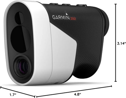 Garmin Approach Z82, Golf GPS Laser Range Finder, Accuracy Within 10” of The Flag, 2-D Course Overlays