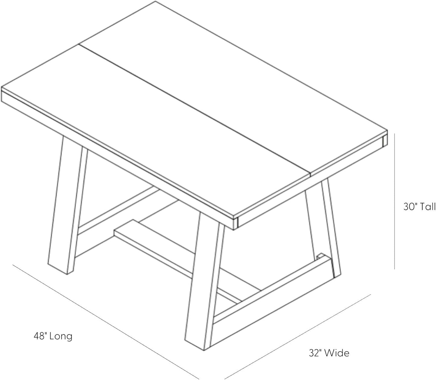 Mesa de comedor rústica de 72 pulgadas con estructura de madera maciza, mesa de comedor rectangular grande de madera para comedor, oficina en casa, muebles de sala de estar, fácil montaje, cepillo de alambre negro