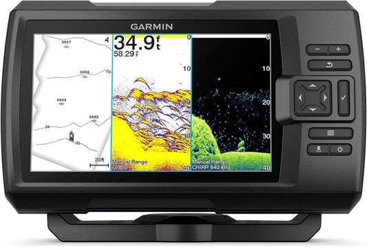 Garmin Striker Vivid 7cv, U.S. with GT20-TM Transducer - Easy-to-Use 7-inch Color Fishfinder and Sonar Transducer, Vivid Scanning Sonar Color Palettes (010-02552-00)