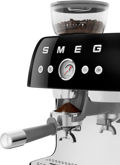 Smeg Retro Semi-Automatic Espresso Machine, EGF03PBUS, Pastel Blue