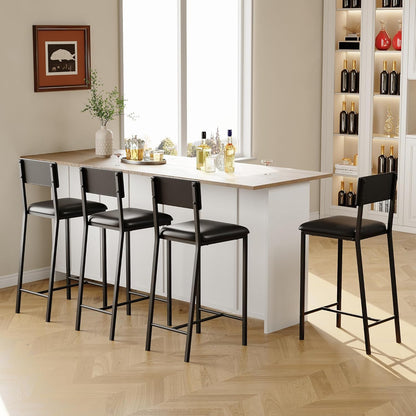 Dining Table Set for 2, Counter Height Table with 2 Upholstered Chairs and Storage Shelves, Bistro Table and Chairs Set of 2, Kitchen Table Set for Small Space, Apartment, Home, Studio