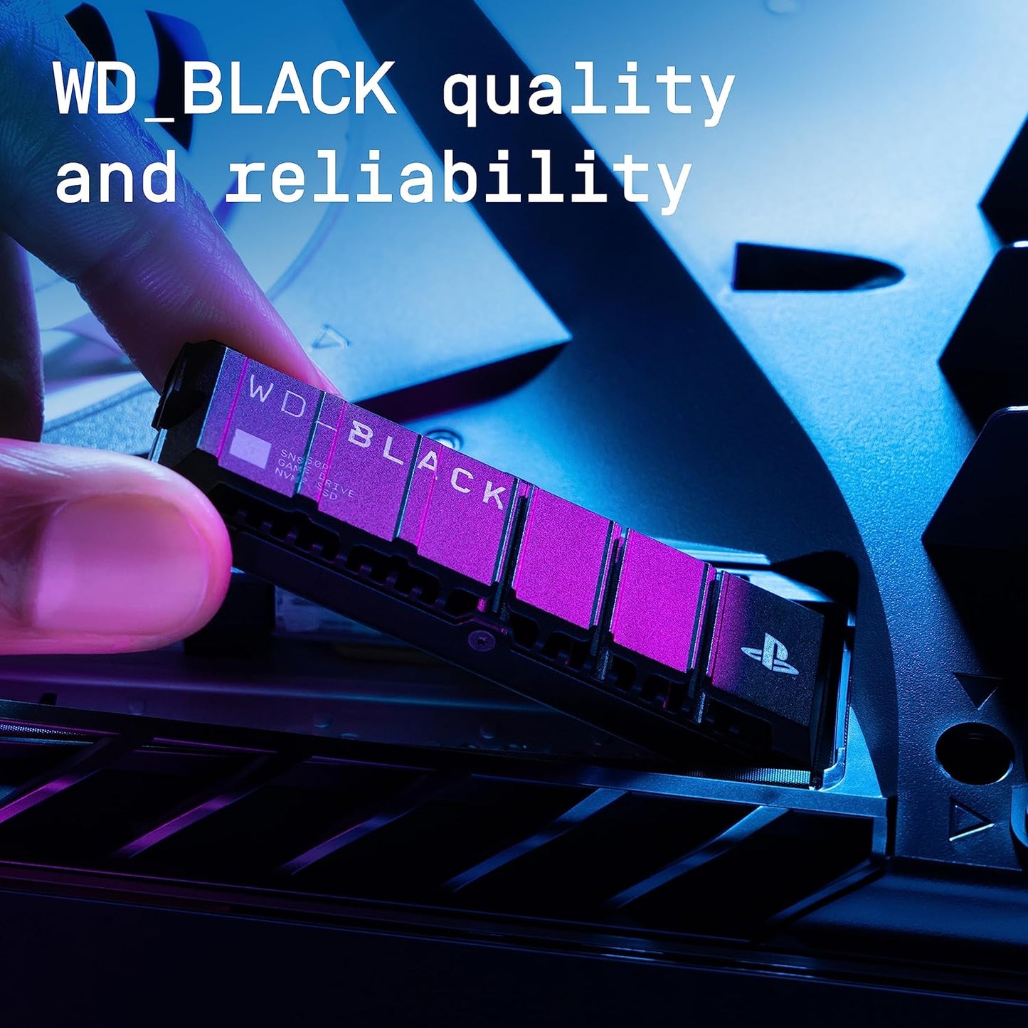 Expansión de almacenamiento con licencia oficial WD_BLACK 2TB SN850P NVMe M.2 SSD para consolas PS5, hasta 7300 MB/s, con disipador de calor - WDBBYV0020BNC-WRSN