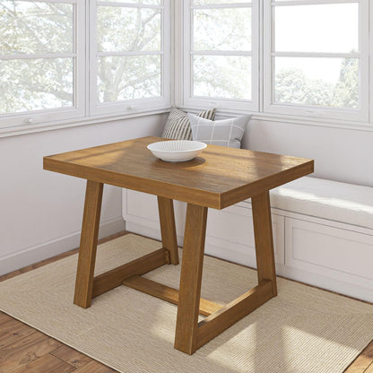 Mesa de comedor rústica de 72 pulgadas con estructura de madera maciza, mesa de comedor rectangular grande de madera para comedor, oficina en casa, muebles de sala de estar, fácil montaje, cepillo de alambre negro